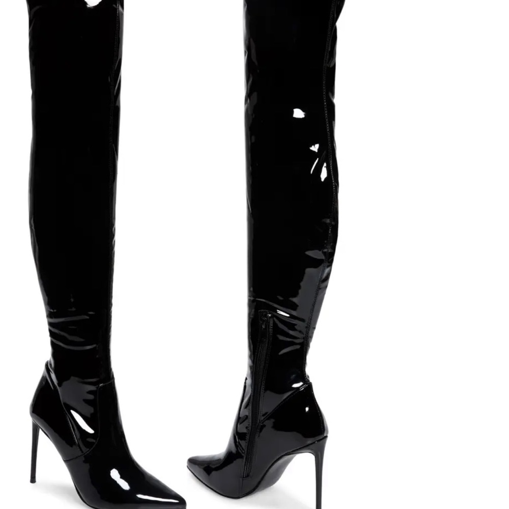 Zara Thigh High Latex Stiletto Heel